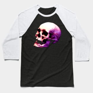 Pink Skull Baseball T-Shirt